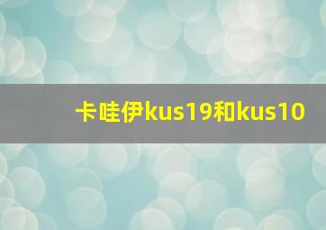 卡哇伊kus19和kus10