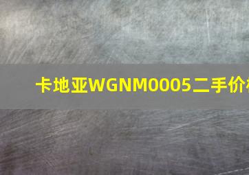 卡地亚WGNM0005二手价格