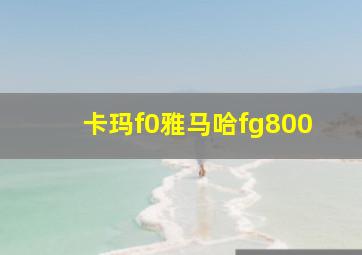 卡玛f0雅马哈fg800