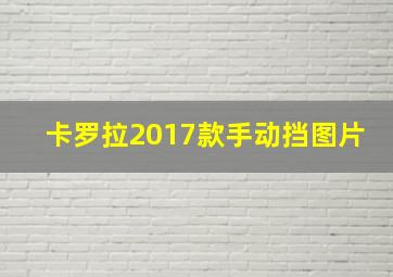 卡罗拉2017款手动挡图片