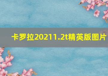 卡罗拉20211.2t精英版图片