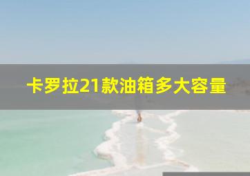 卡罗拉21款油箱多大容量