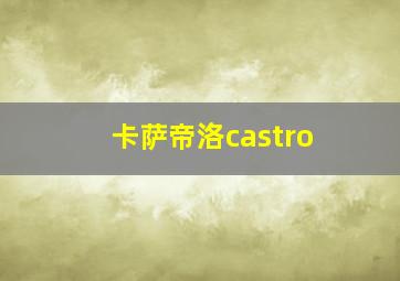 卡萨帝洛castro