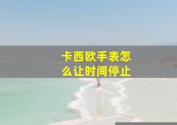 卡西欧手表怎么让时间停止