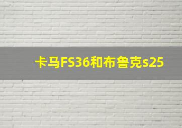 卡马FS36和布鲁克s25