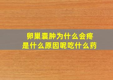 卵巢囊肿为什么会疼是什么原因呢吃什么药