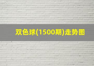 双色球(1500期)走势图