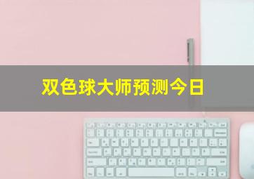 双色球大师预测今日