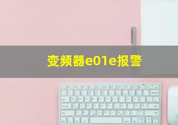 变频器e01e报警