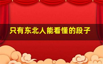 只有东北人能看懂的段子