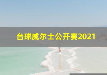 台球威尔士公开赛2021