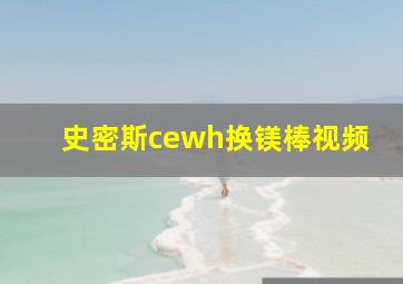 史密斯cewh换镁棒视频