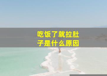 吃饭了就拉肚子是什么原因