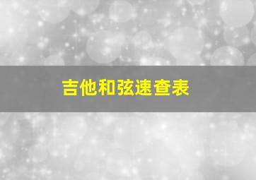 吉他和弦速查表