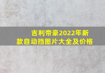 吉利帝豪2022年新款自动挡图片大全及价格