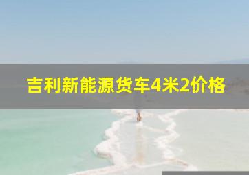 吉利新能源货车4米2价格