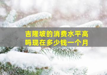 吉隆坡的消费水平高吗现在多少钱一个月