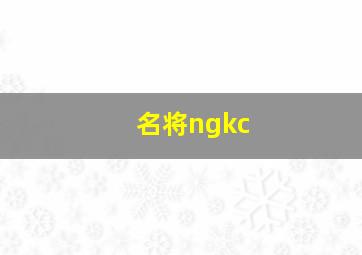 名将ngkc