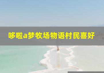 哆啦a梦牧场物语村民喜好