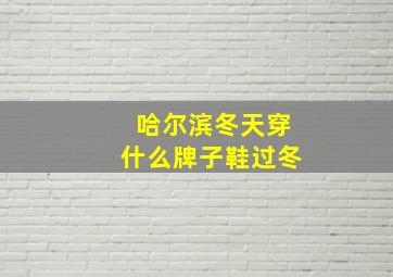 哈尔滨冬天穿什么牌子鞋过冬