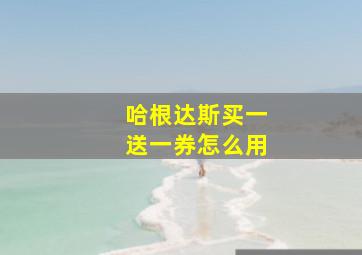 哈根达斯买一送一券怎么用