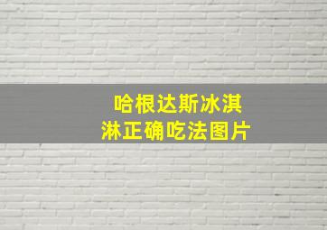 哈根达斯冰淇淋正确吃法图片