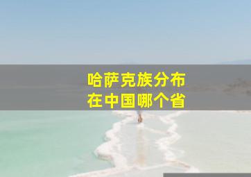 哈萨克族分布在中国哪个省