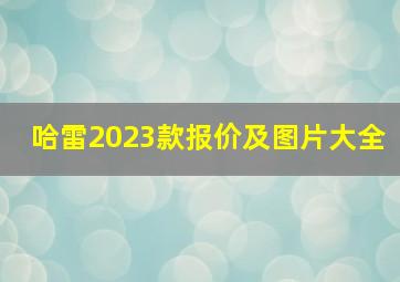 哈雷2023款报价及图片大全