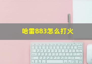 哈雷883怎么打火