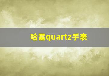 哈雷quartz手表