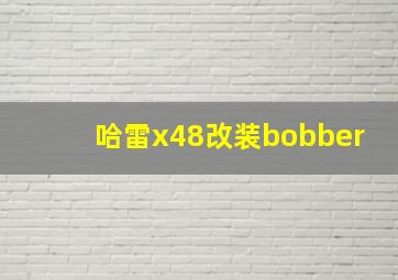 哈雷x48改装bobber