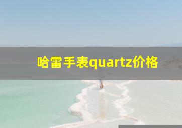 哈雷手表quartz价格