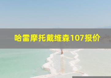 哈雷摩托戴维森107报价