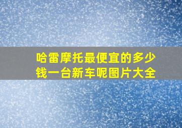 哈雷摩托最便宜的多少钱一台新车呢图片大全