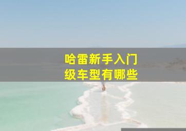 哈雷新手入门级车型有哪些