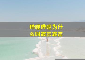 哔哩哔哩为什么叫霹雳霹雳