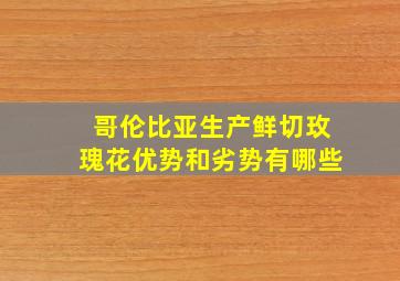 哥伦比亚生产鲜切玫瑰花优势和劣势有哪些