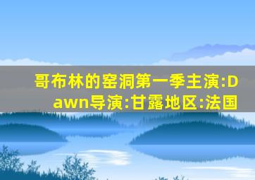 哥布林的窑洞第一季主演:Dawn导演:甘露地区:法国