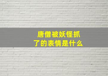 唐僧被妖怪抓了的表情是什么