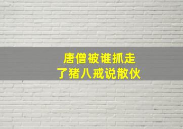 唐僧被谁抓走了猪八戒说散伙