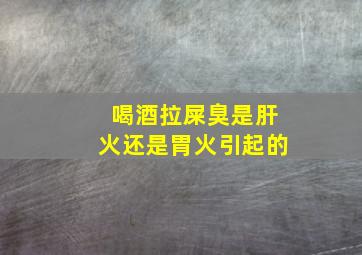 喝酒拉屎臭是肝火还是胃火引起的