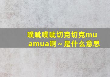 噗呲噗呲切克切克muamua啊～是什么意思