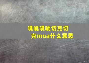 噗呲噗呲切克切克mua什么意思