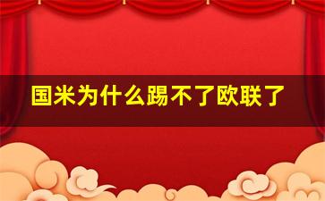 国米为什么踢不了欧联了