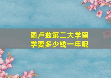 图卢兹第二大学留学要多少钱一年呢