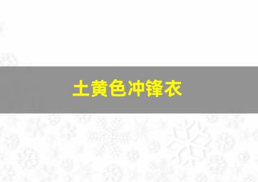 土黄色冲锋衣