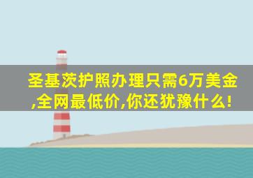 圣基茨护照办理只需6万美金,全网最低价,你还犹豫什么!