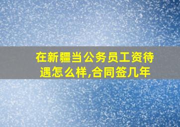 在新疆当公务员工资待遇怎么样,合同签几年