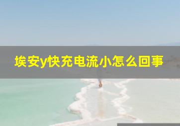 埃安y快充电流小怎么回事