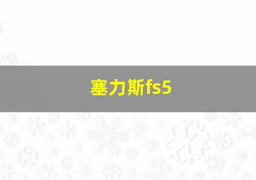 塞力斯fs5